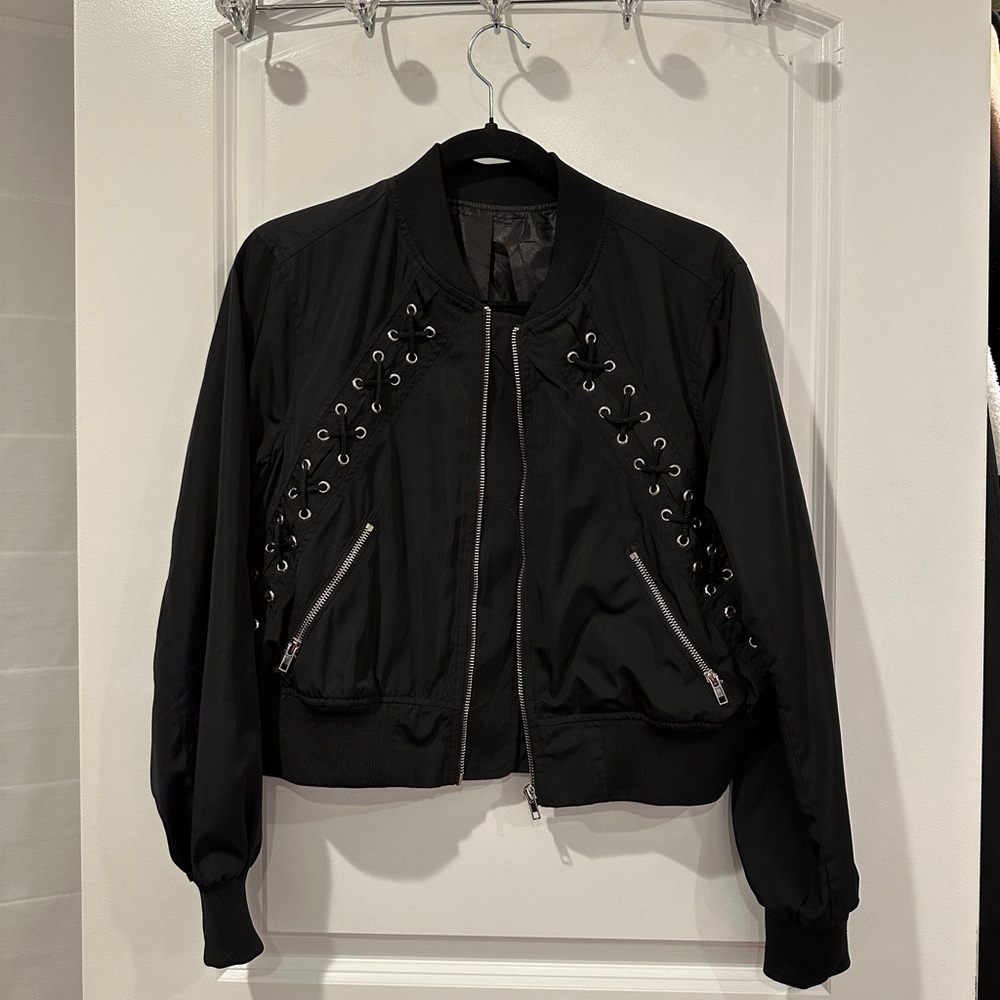 Crop Bomber Jacket